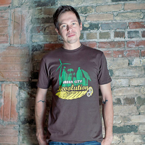 Green City Mens T-shirt Model