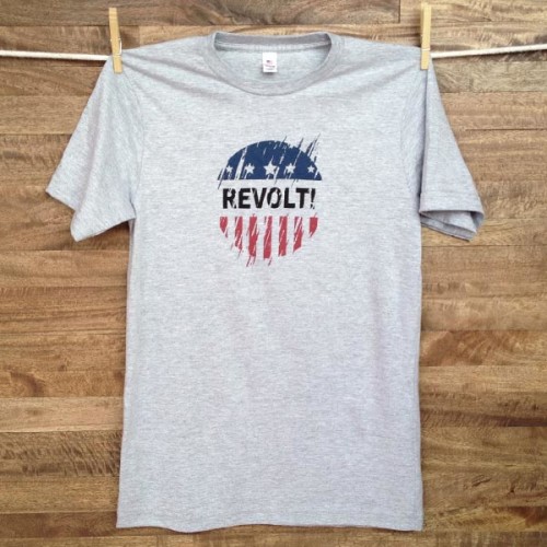 Revolt T-shirt, Made in the USA by PROGRESS Label
