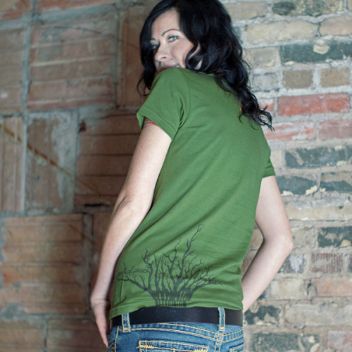 Roots of Peace Women's back, made in USA by Progress Label