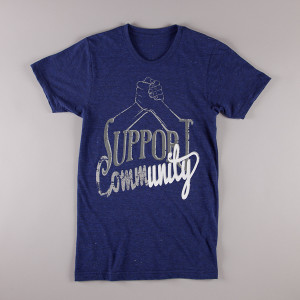 Support Community T-shirt, made in America by PROGRESS Label