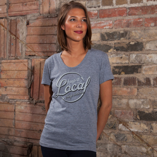 Keep it Local Women's T-shirt by PROGRESS Label, made in USA