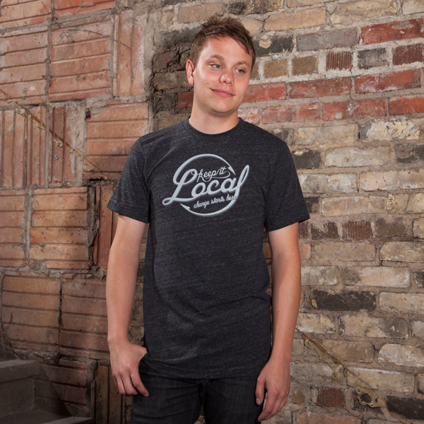 Keep it Local Men's T-shirt, American-made by PROGRESS Label