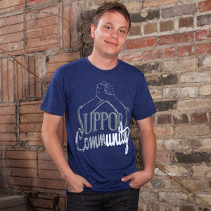 Support Community T-shirt by PROGRESS Label, made in the USA!