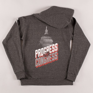 Progress Not Congress Zip Hooded Sweatshirt - Made in USA by Progress Label