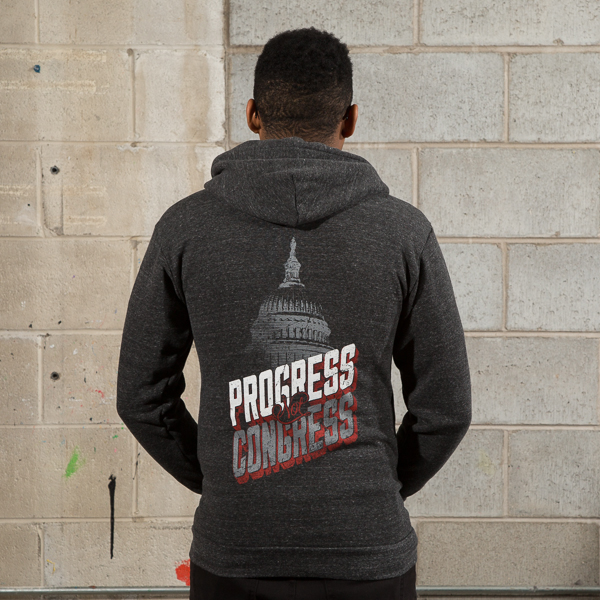 Progress Not Congress Zip Hoodie by Progress Label