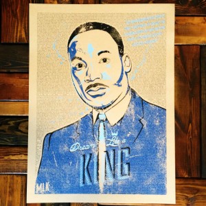MLK Poster "Dream Like a King" print by Progress Label