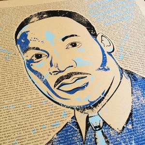 MLK art print detail by Progress Label