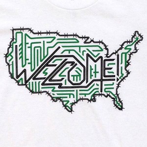 Welcome Immigration T-shirt by Progress Label