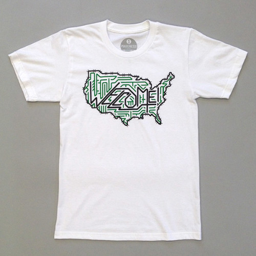 Welcome Immigrants T-shirt, made in USA by Progress Label